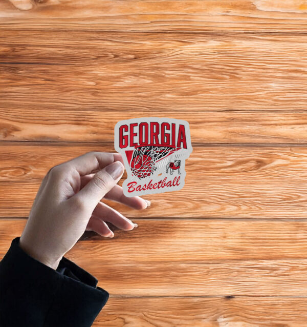 Georgia Bulldogs Basketball net Sticker