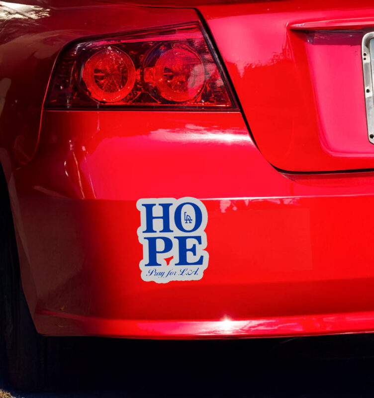 Hope Pray For Los Angeles Sticker