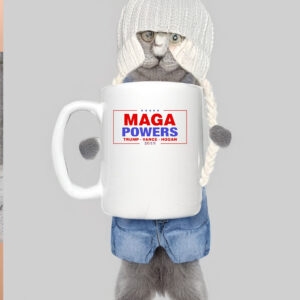 Hulk Hogan wearing Maga Powers Trump Vance Hogan 2025 Mug