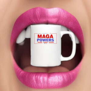 Hulk Hogan wearing Maga Powers Trump Vance Hogan 2025 Mug