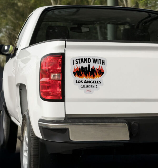 I Stand With Los Angeles California 2025 Sticker