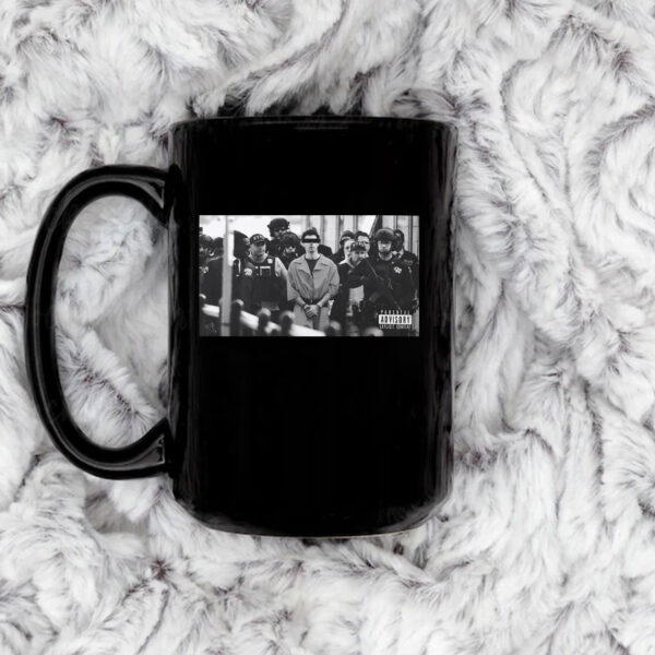 Iconic Monochrome Luigi Mangione Mug