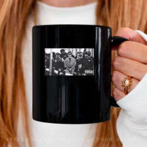 Iconic Monochrome Luigi Mangione Mug