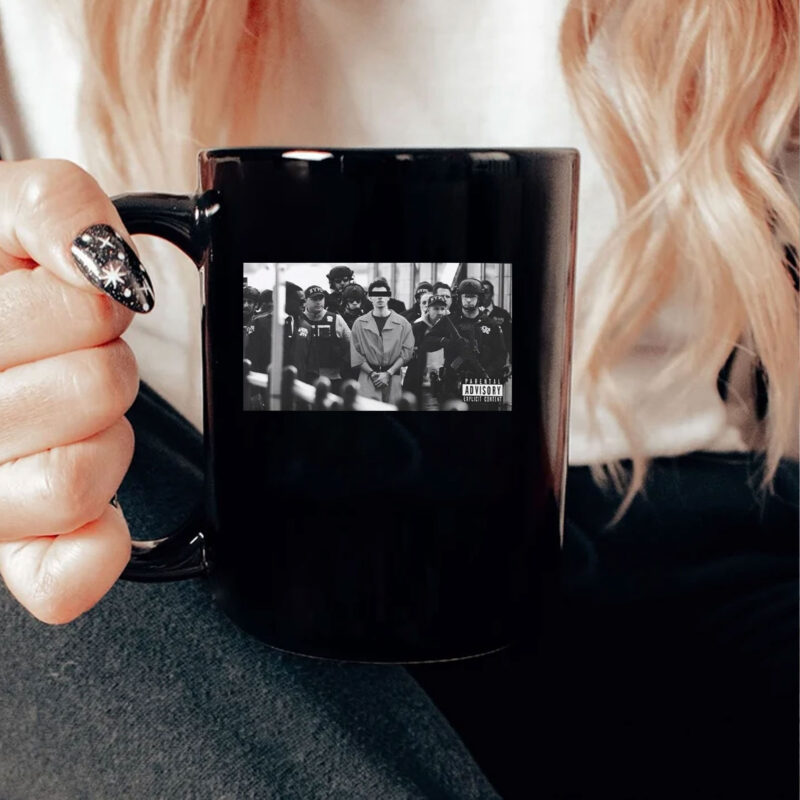 Iconic Monochrome Luigi Mangione Mug