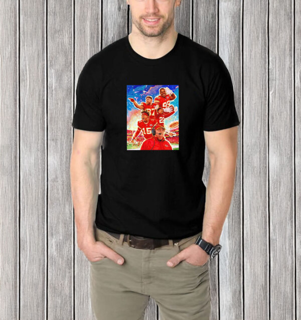 Kansas City Chiefs art ready to rock the house Sunday Game T-shirt