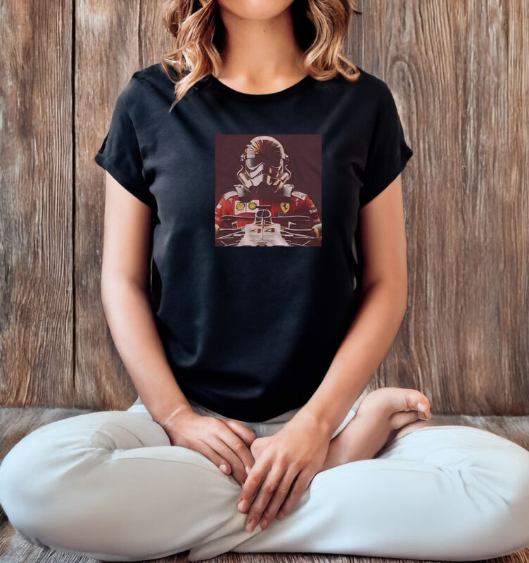 Lewis Hamilton With Stormtrooper Helmet T-Shirt