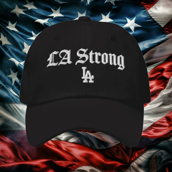 Los Angeles Dodgers Black LA Strong Hat