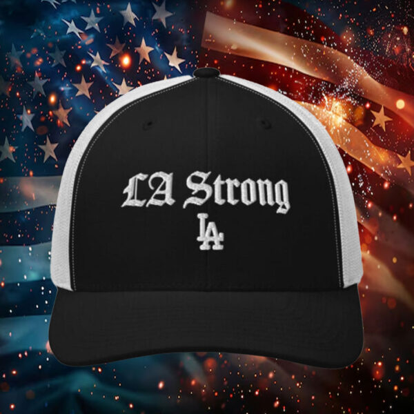 Los Angeles Dodgers Fanatics LA Strong Trucker Hat