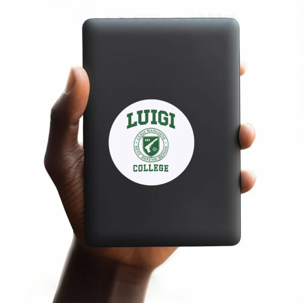 Luigi College Sticker