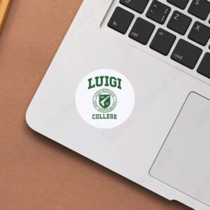 Luigi College Sticker