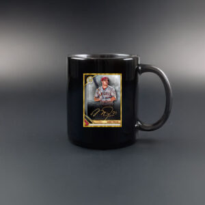 Mike Trout Los Angeles Angels Museum Collection Framed Signature Mug