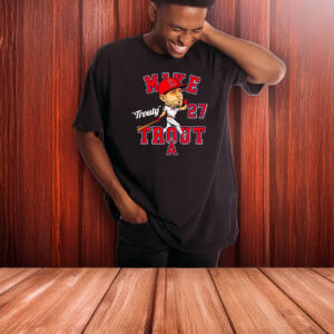 Mike Trout Los Angeles Angels Trouty 27 hometown caricature T-shirt