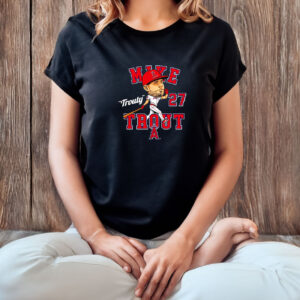 Mike Trout Los Angeles Angels Trouty 27 hometown caricature T-shirt