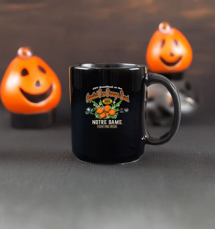 Notre Dame Fighting Irish CFP Orange Bowl 2024-25 Navy Mug