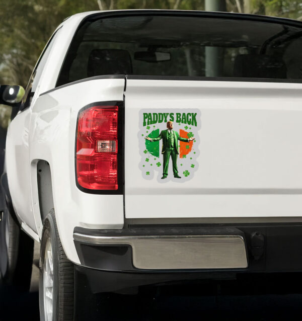 Paddy’s Back Funny Trump St Patrick's Day Sticker