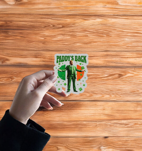 Paddy’s Back Funny Trump St Patrick's Day Sticker