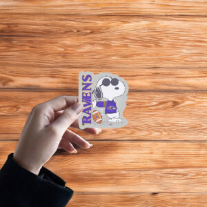 Snoopy Baltimore Ravens standing Sticker