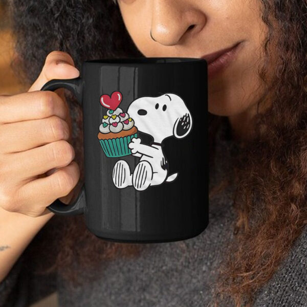 Snoopy Heart Cupcake Mug