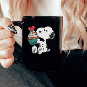 Snoopy Heart Cupcake Mug