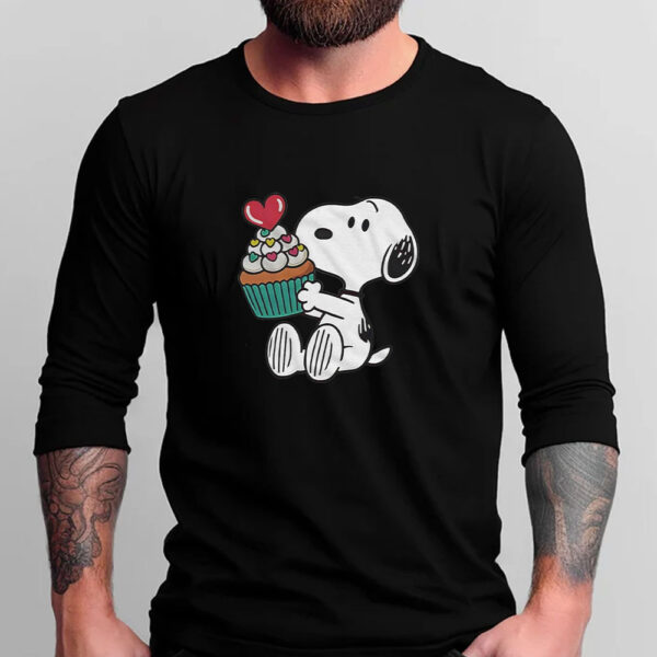 Snoopy Heart Cupcake T-Shirt