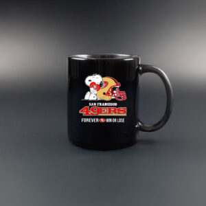 Snoopy hug San Francisco 49ers forever win or lose Mug