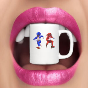 Sonic and Knuckles Detroit Lions Mug