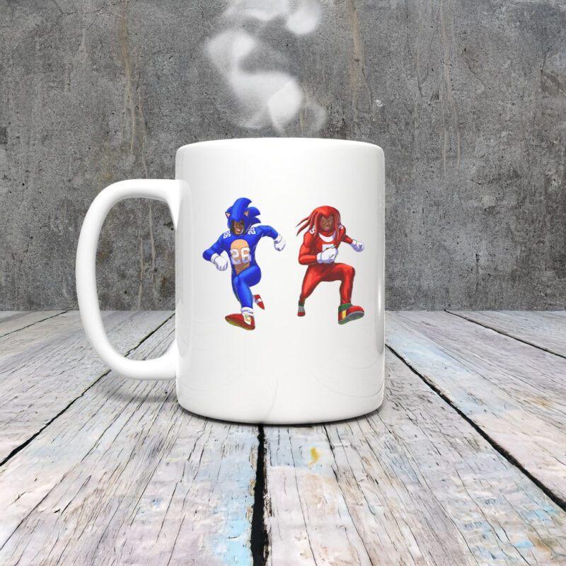 Sonic and Knuckles Detroit Lions Mug