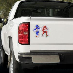 Sonic and Knuckles Detroit Lions Sticker