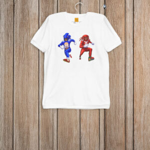 Sonic and Knuckles Detroit Lions T-Shirt