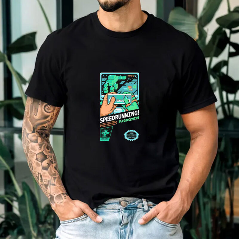 Speedrunning games done quick AGDQ 2025 T-shirt