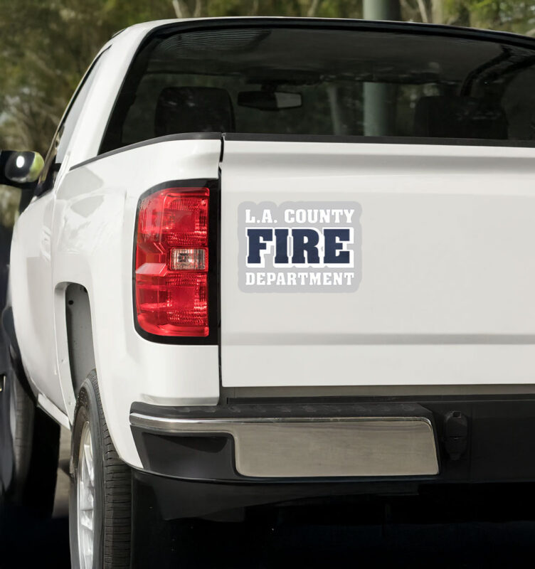 Sticker navy - Los Angeles County Fire Department