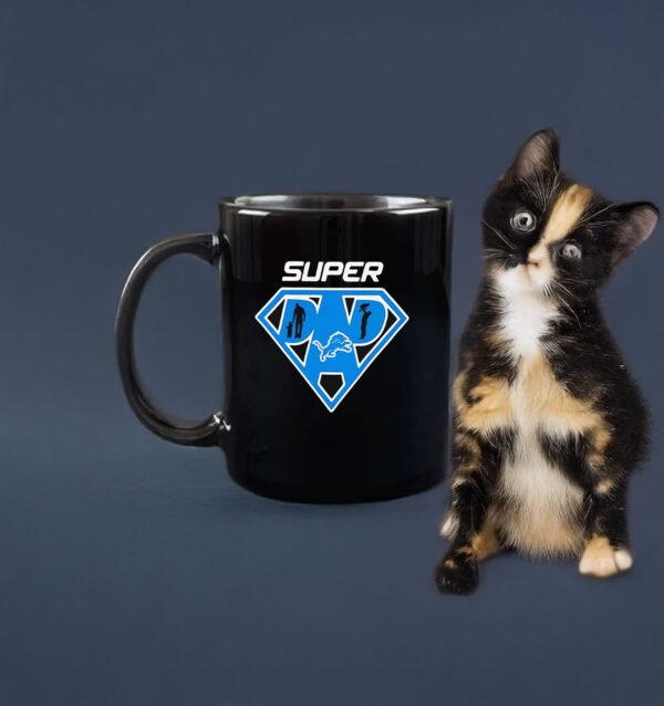 Super dad Detroit Lions logo Mug