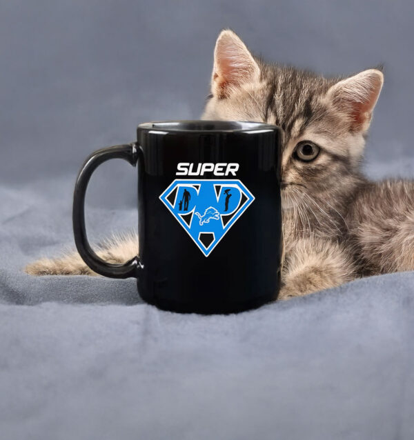 Super dad Detroit Lions logo Mug