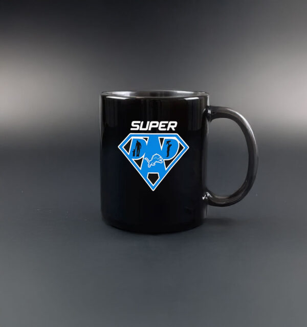 Super dad Detroit Lions logo Mug