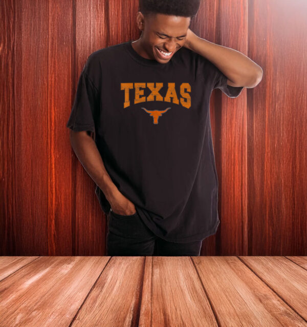 Texas Shirt Women Men Kids State Of Texas Orange Text T-Shirt