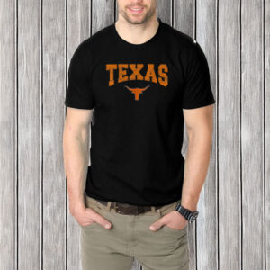 Texas Shirt Women Men Kids State Of Texas Orange Text T-Shirt