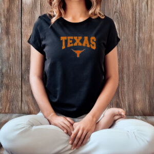 Texas Shirt Women Men Kids State Of Texas Orange Text T-Shirt