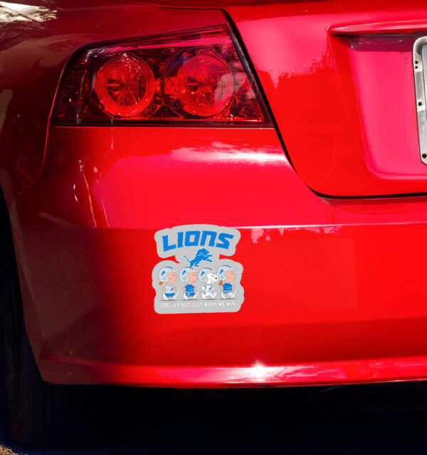 The Peanuts Detroit Lions forever not just when we win Sticker