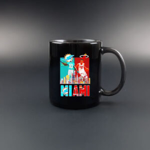 Tyreek Hill And Jimmy Butler Miami Sports Teams Skyline City Signature Mug