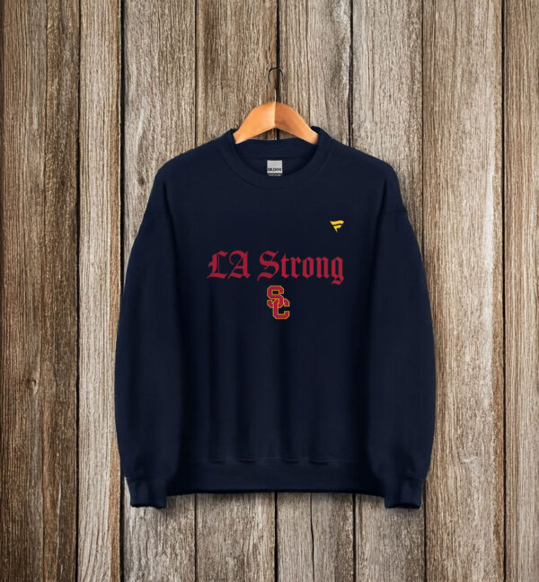 USC Trojans Fanatics LA Strong Fleece Pullover T-Shirt