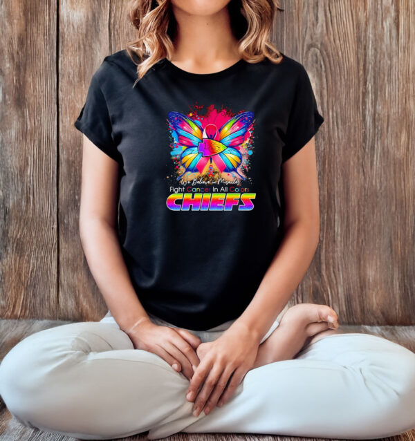 We believe in miracles fight cancer in all colors Chiefs T-shirt