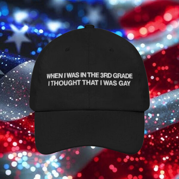 When I Was In The 3rd Grade I Thought I Was Gay Hat