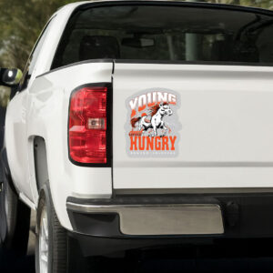 Young And Hungry Sticker